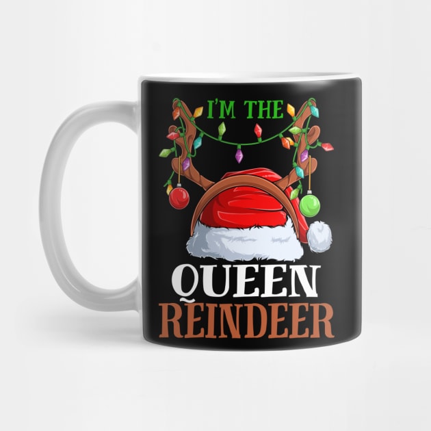 Im The Queen Reindeer Christmas Funny Pajamas Funny Christmas Gift by intelus